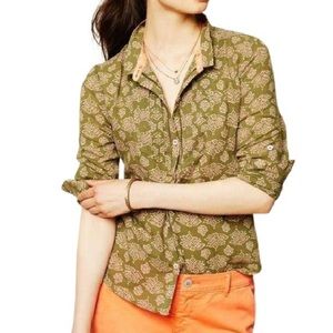 NWT Anthro Holding Horses Ismay floral button down